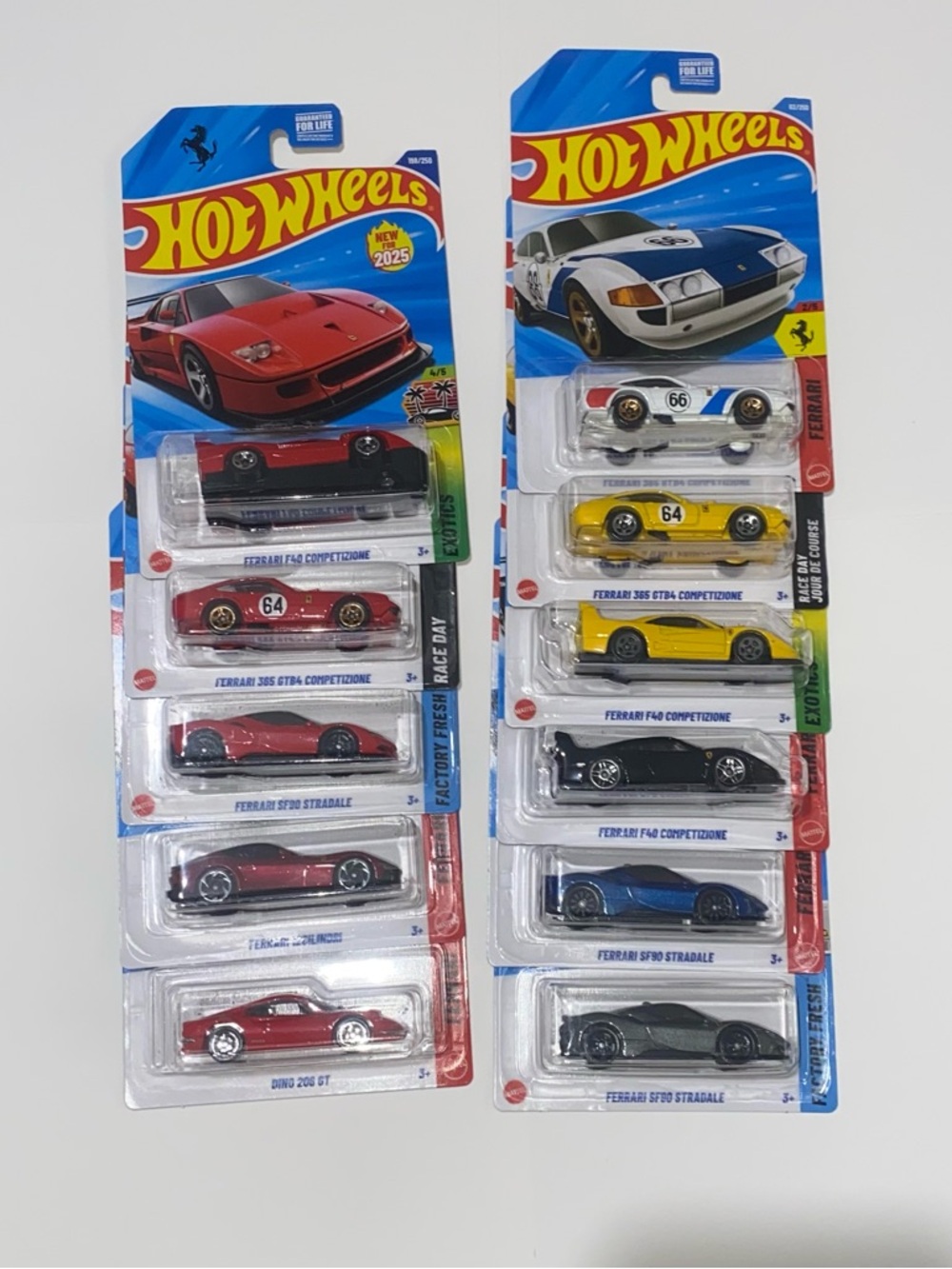 Hot Wheels Ferrari Bundle Competizione Dino Stradale